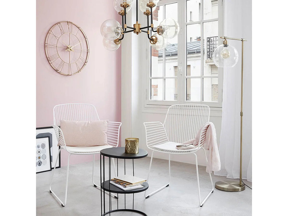 Bout de canapé design en métal noir – KORVO