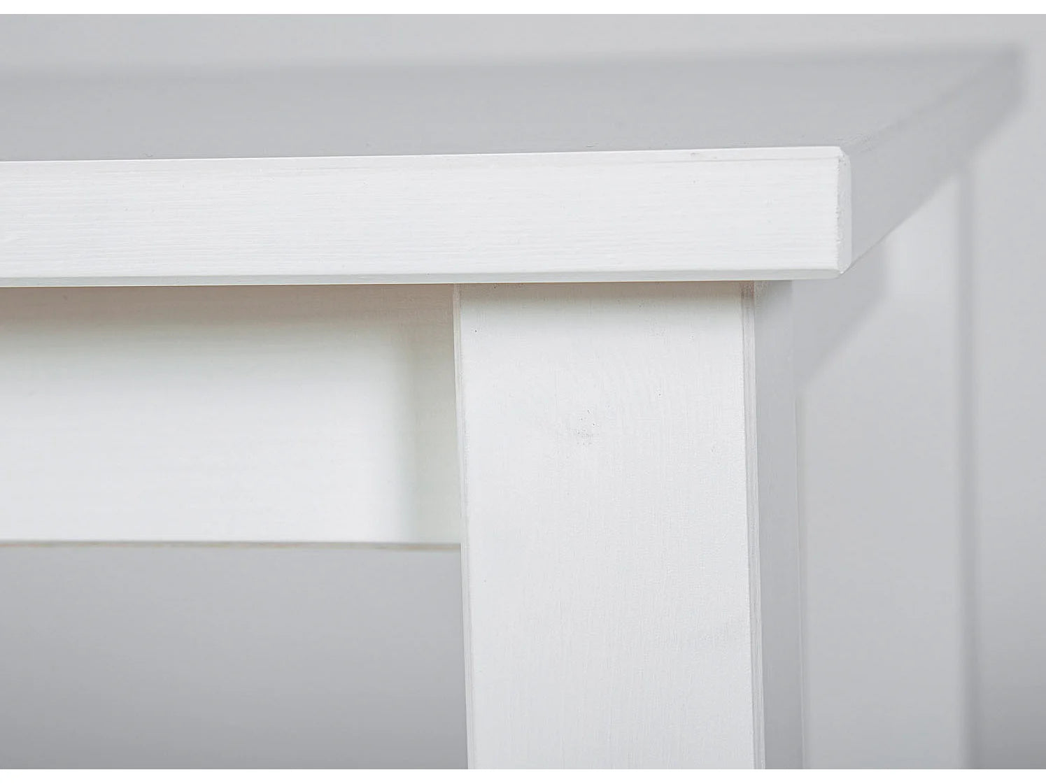 Bout de canapé carré en bois massif blanc laqué – GARNO