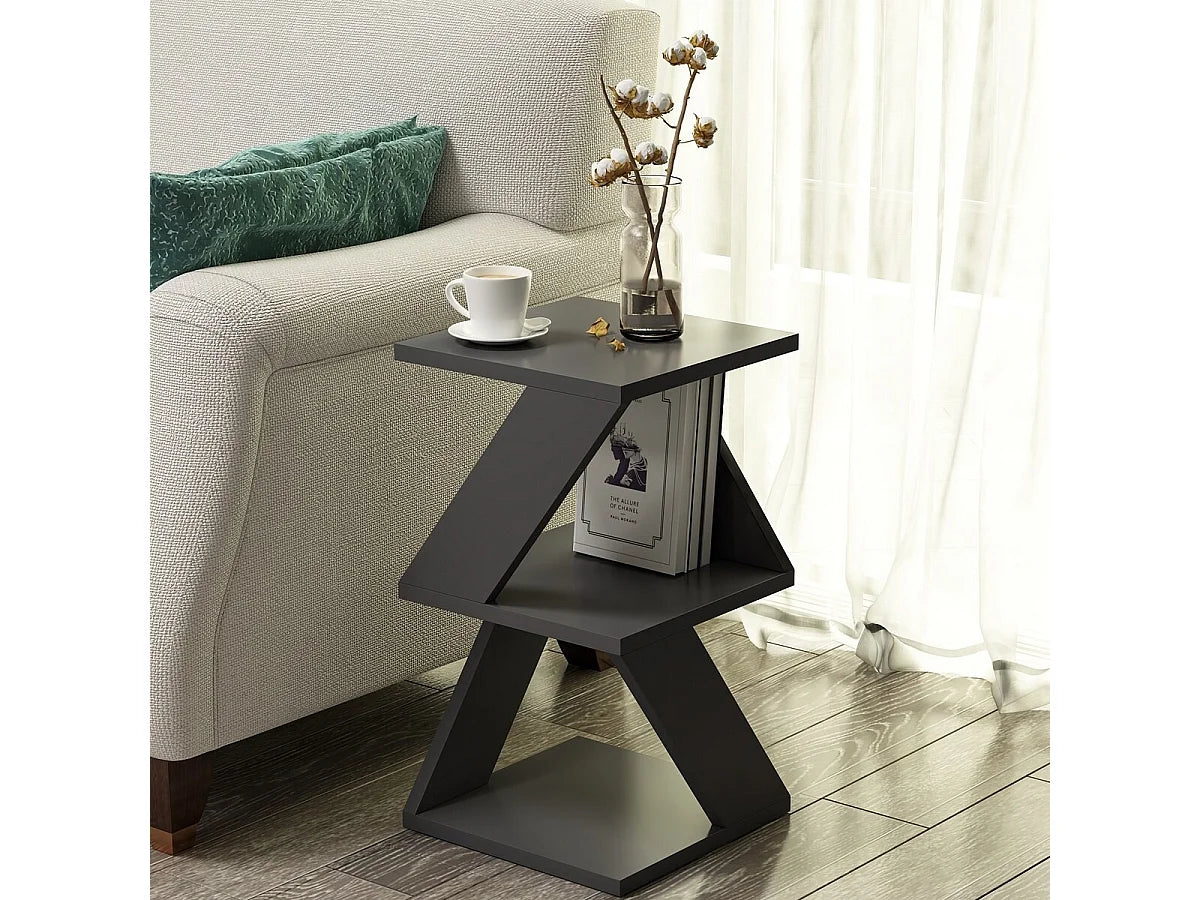 Bout de canapé 3 niveaux gris anthracite – ARDEA