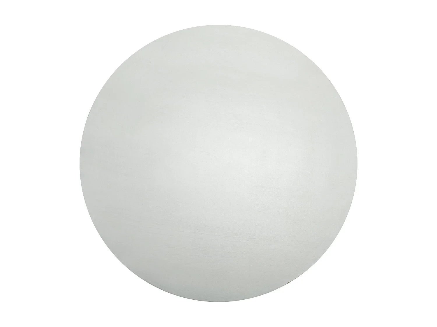 Bout de canapé rond en bois blanc antique – CAMPAGNE