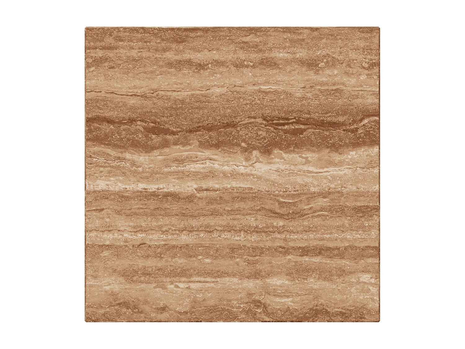 Bout de canapé cubique en travertin noyer – LITHOS