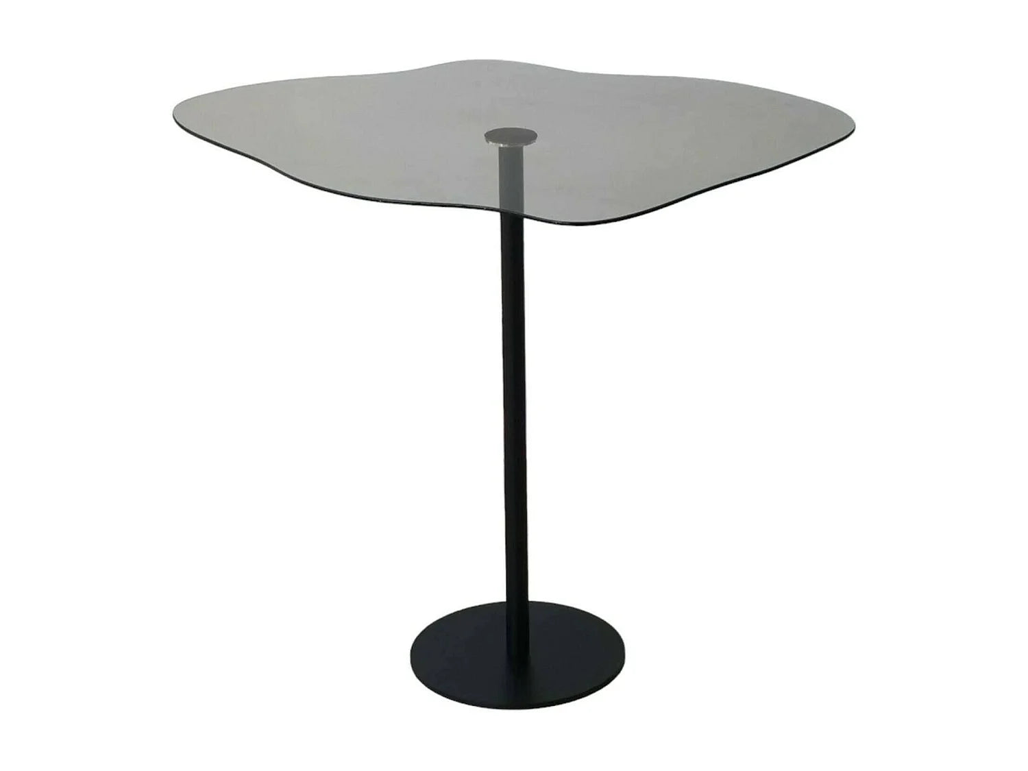 Bout de canapé verre fumé noir forme fantaisie – SMOKI