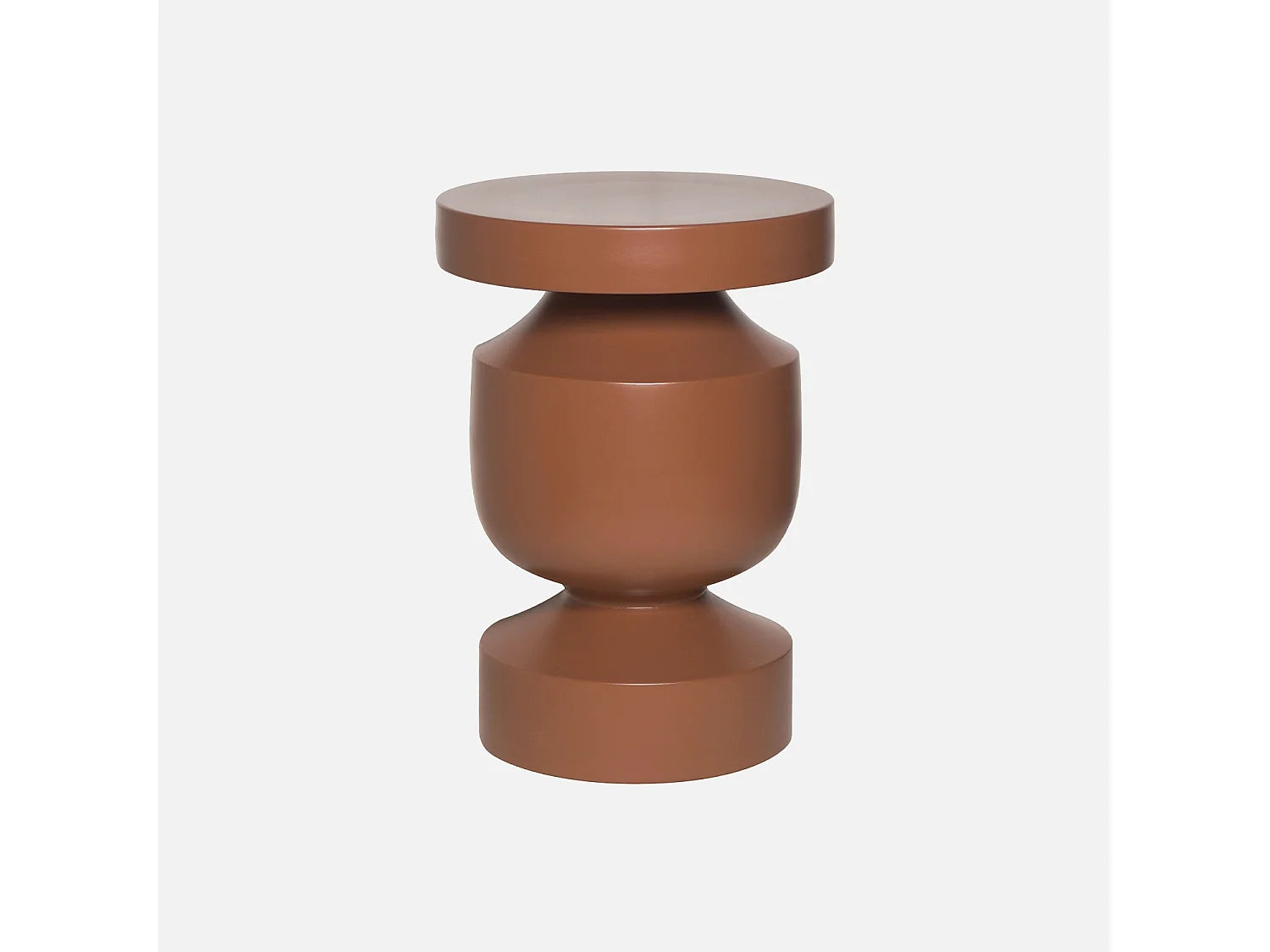 Bout de canapé en métal terracotta original – ALMERA