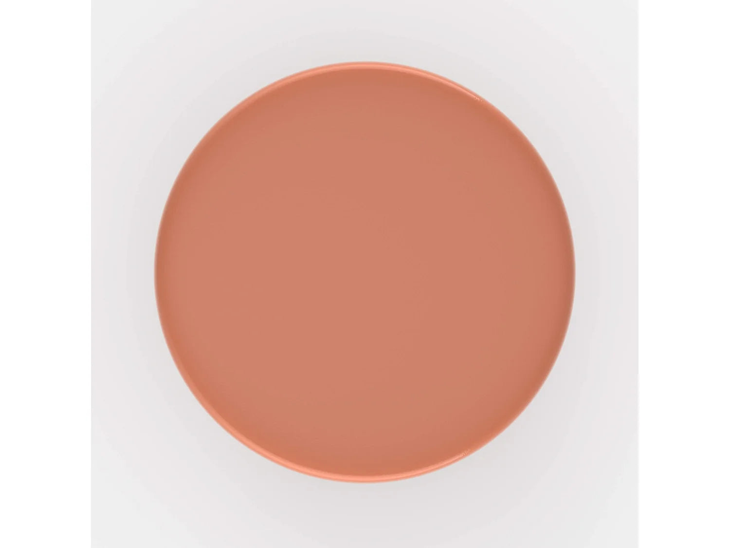 Bout de canapé rond en métal orange, look rétro – SOLEA