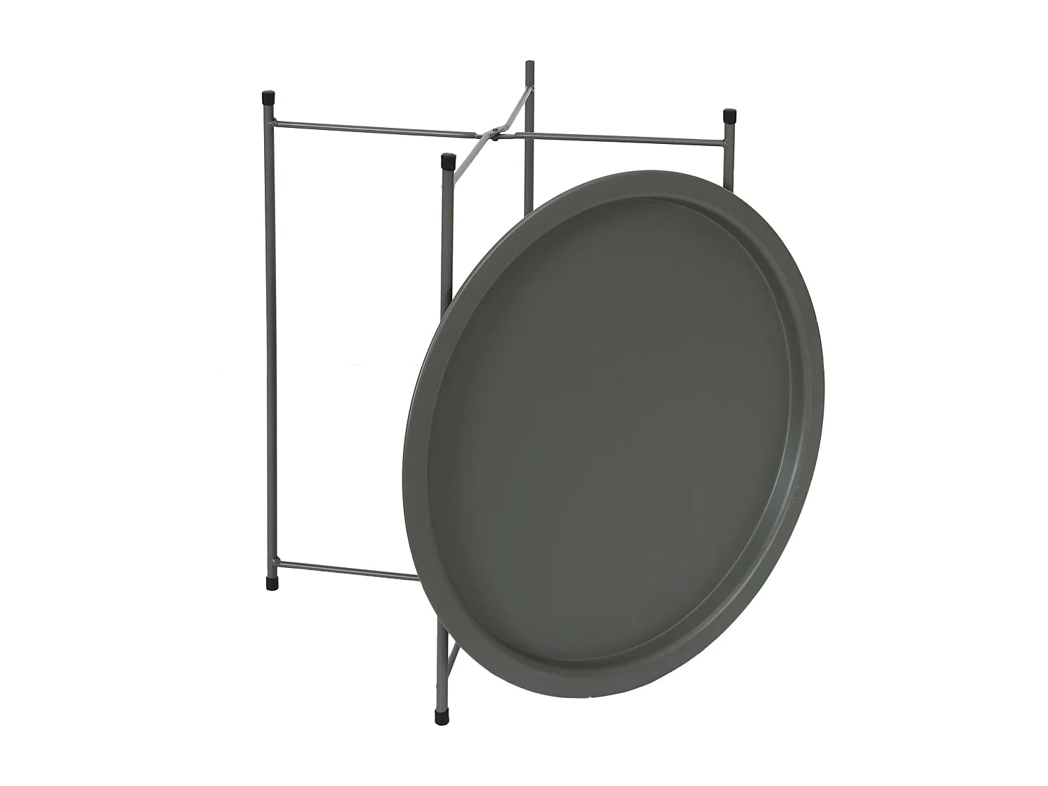 Bout de canapé en métal vert olive – OLIVANE