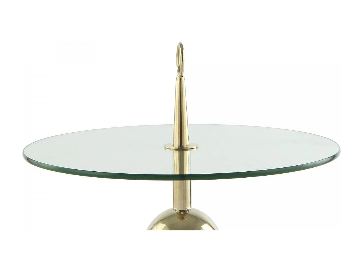 Bout de canapé carré inox doré fait main – SOLEIL
