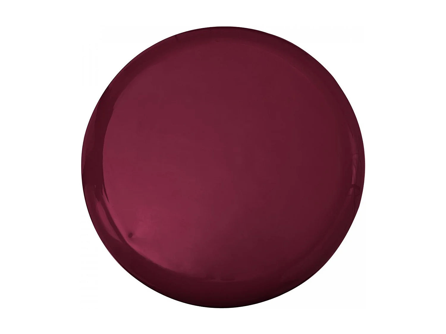 Bout de canapé en fer rétro-vintage rouge baie – GARNET