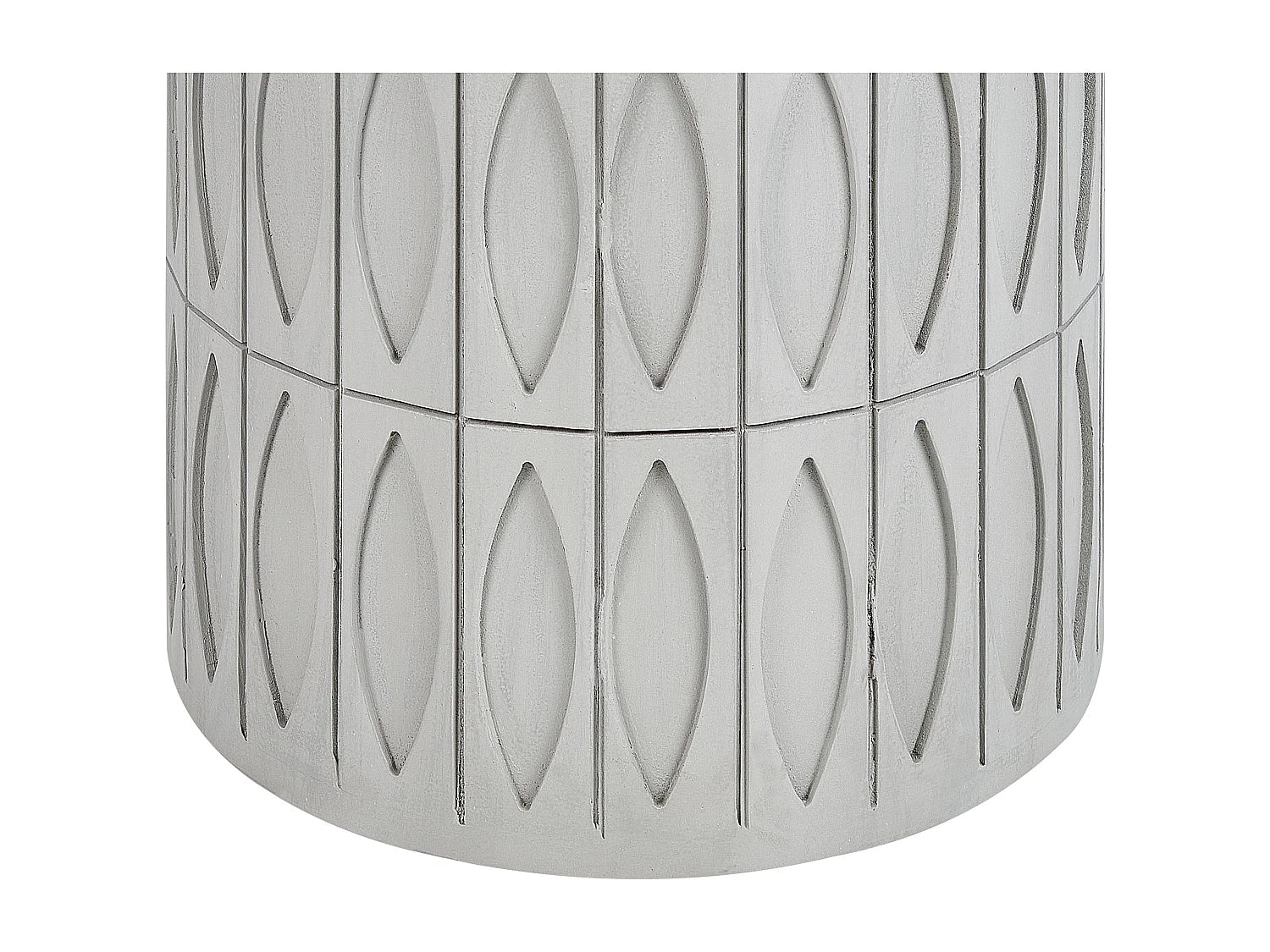 Bout de canapé colonne en MDF gris clair – COLINE