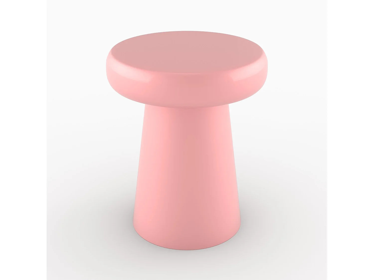 Bout de canapé rond en métal rose – ANOUK