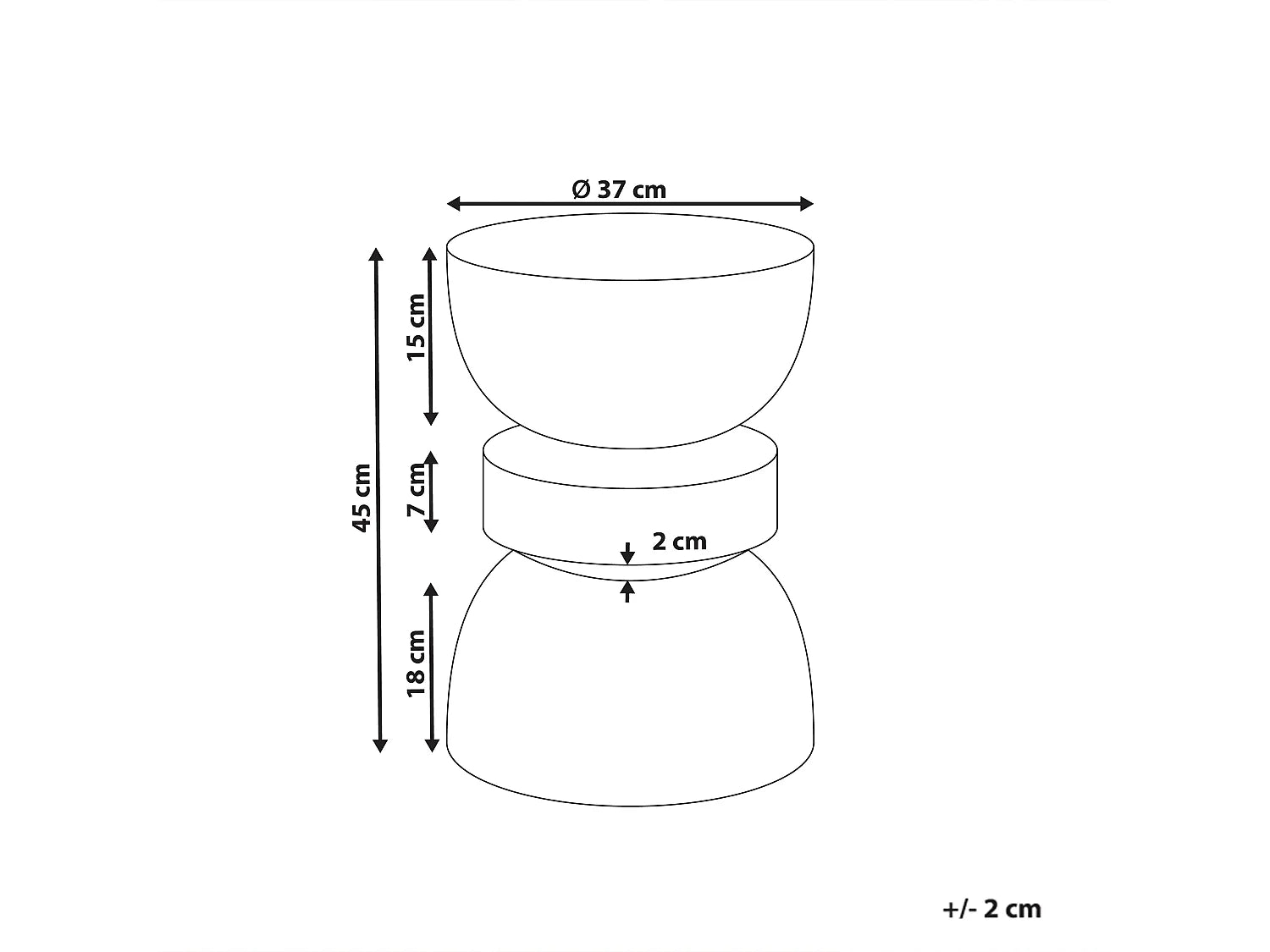 Bout de canapé rond effet terrazzo rouge – SABLIA
