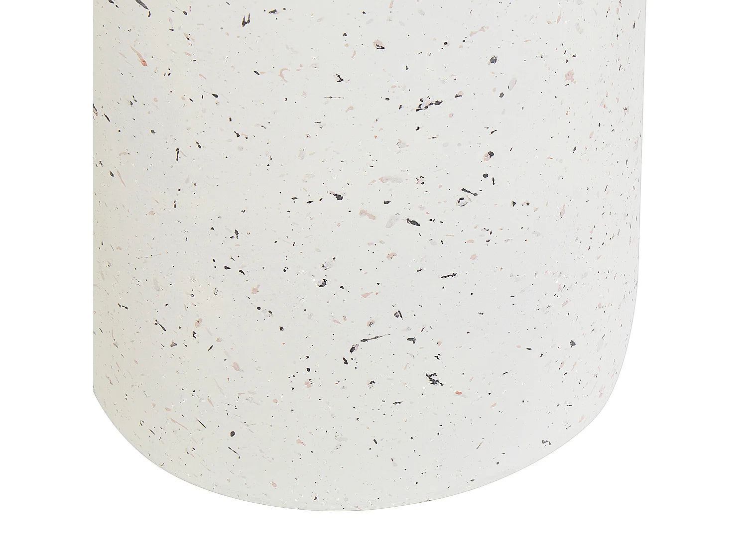 Bout de canapé haut effet terrazzo blanc cassé – CADENA
