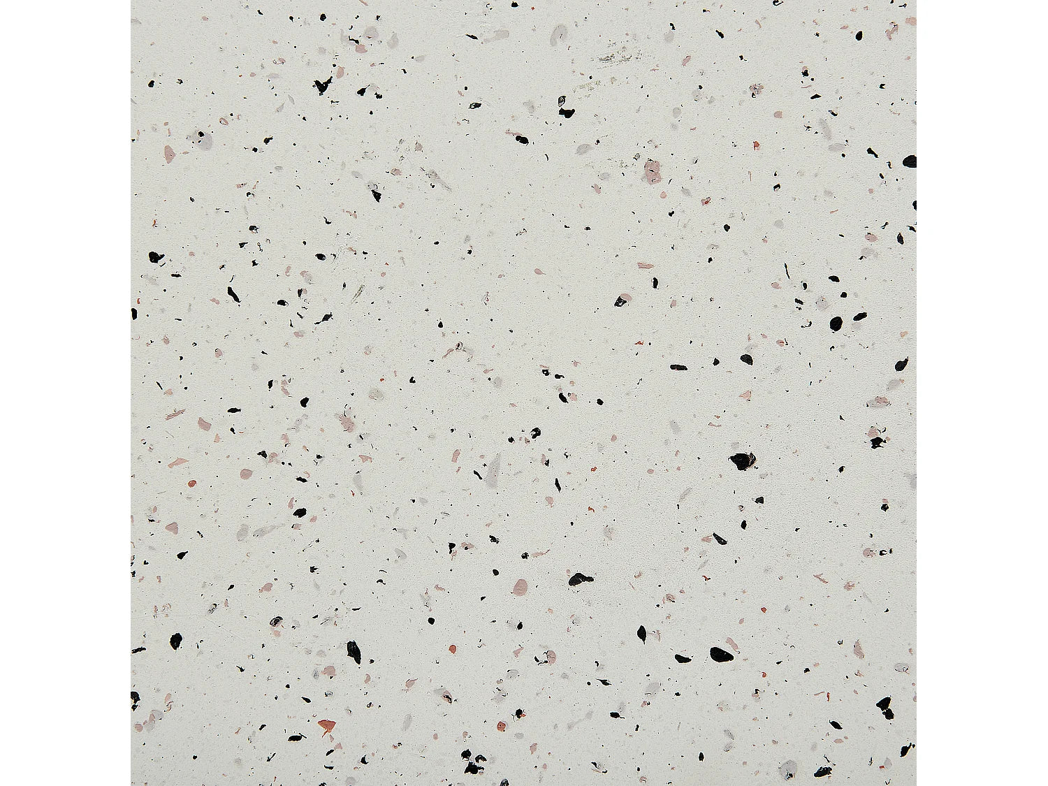 Bout de canapé rond effet terrazzo blanc cassé – TERRAZA