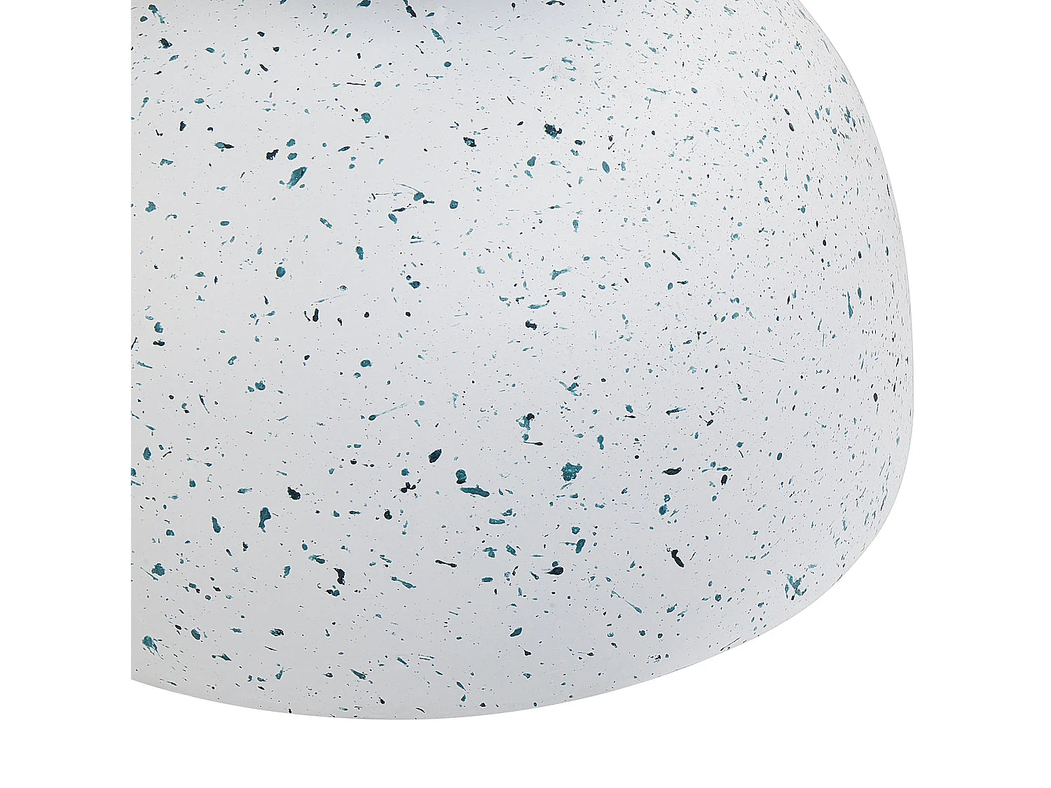 Bout de canapé sablier effet terrazzo blanc – TAZZA