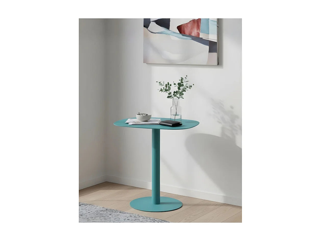Bout de canapé en métal turquoise scandinave – FJORD