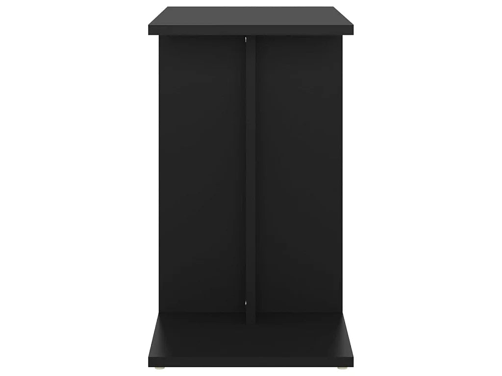 Bout de canapé cube en bois noir réversible – ORION