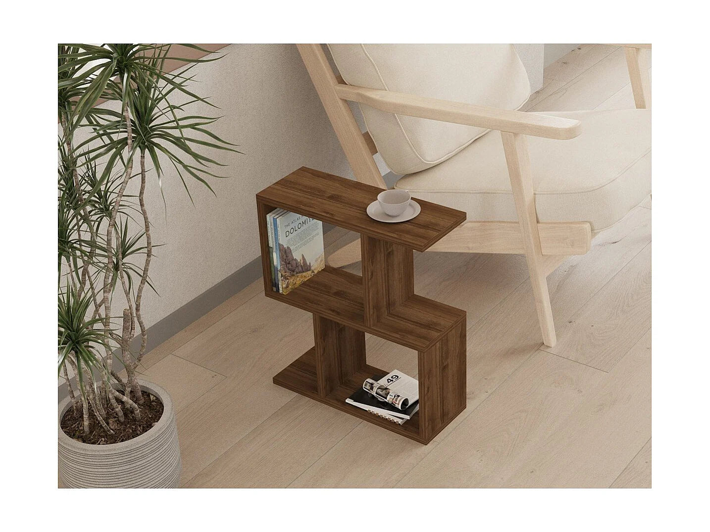 Bout de canapé 2 niveaux style scandinave – NORDIK