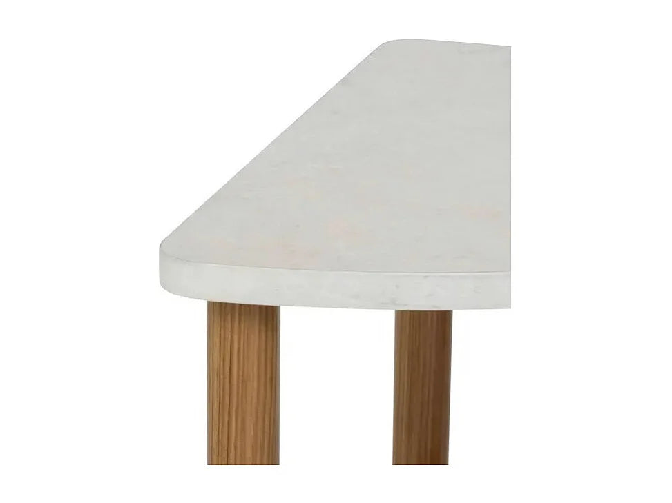 Bout de canapé d'angle effet marbre marron – CORSO