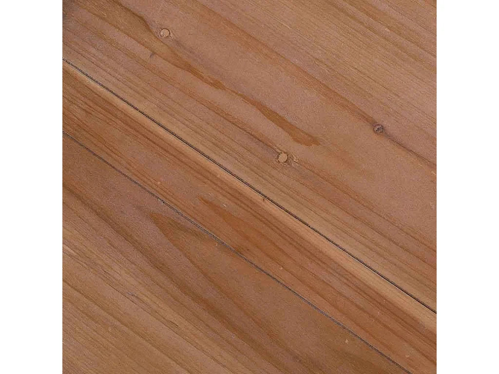 Bout de canapé en bois blanc vieilli et naturel – ANTICA