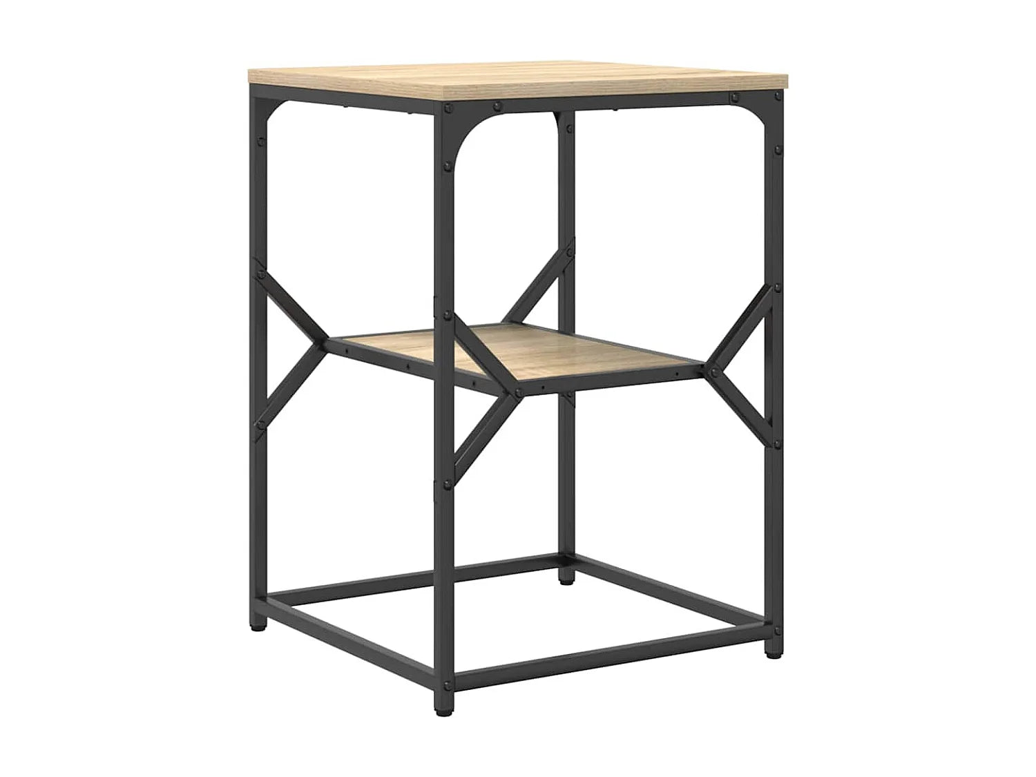Bout de canapé rectangulaire en chêne naturel – ROANE
