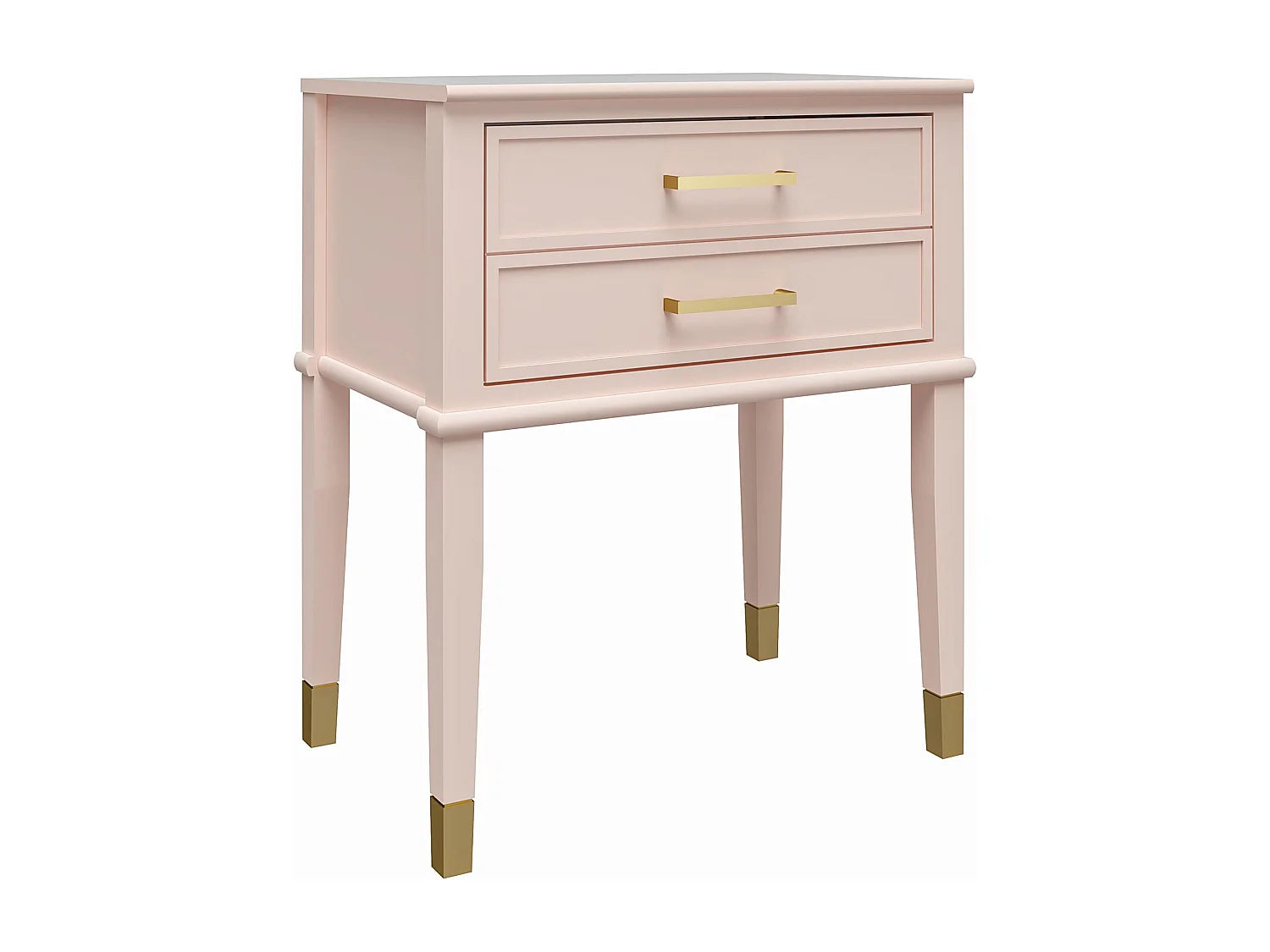 Bout de canapé en MDF rose avec tiroir – BLUSH