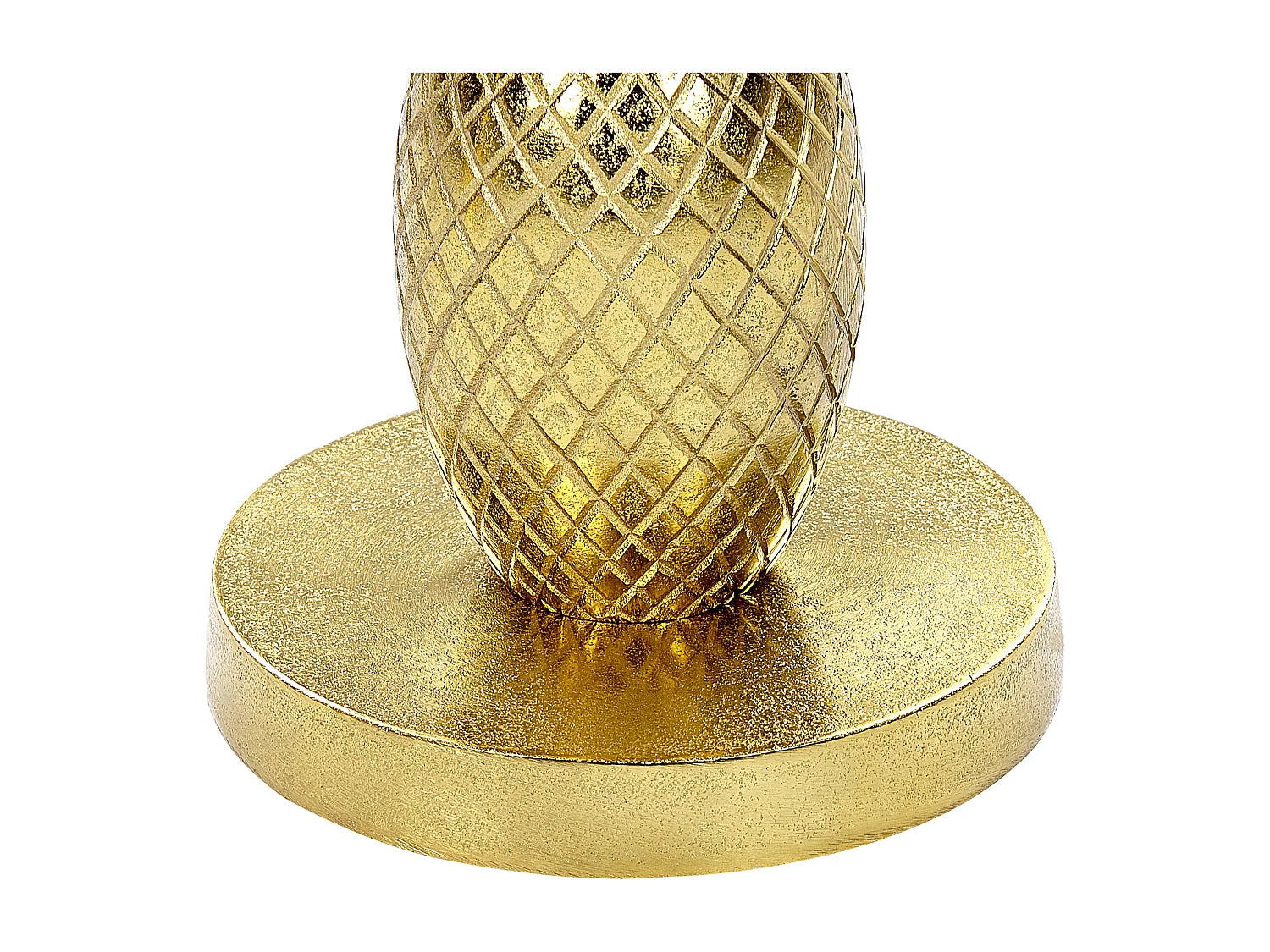 Bout de canapé rond en métal doré – PANNOUVRE
