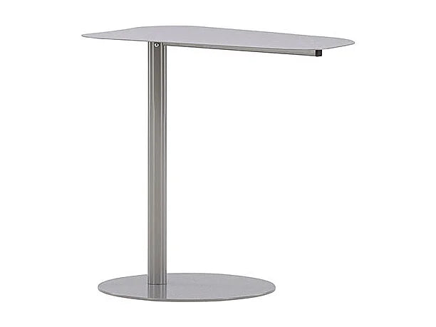 Bout de canapé d'angle ovale en acier gris – FJORD