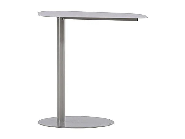 Bout de canapé d'angle ovale en acier gris – FJORD