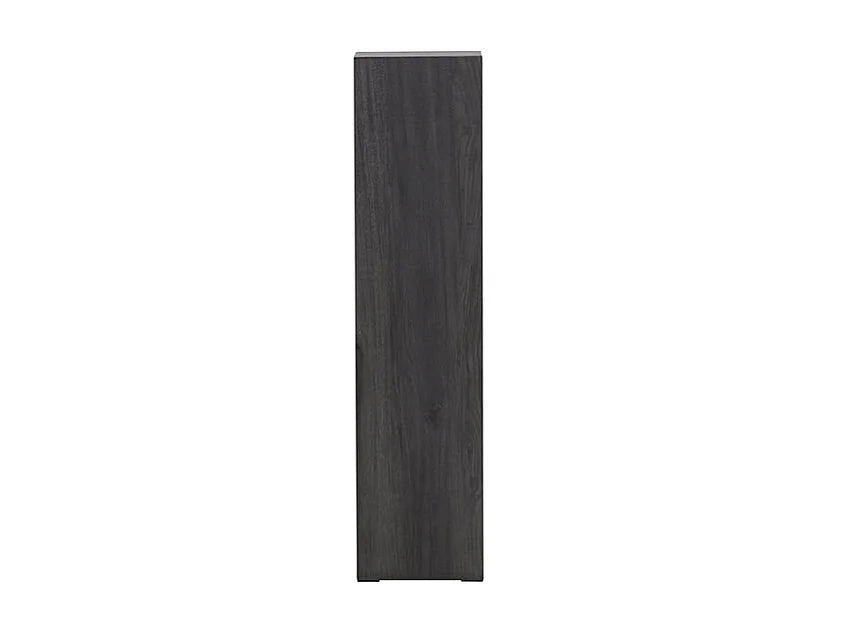 Bout de canapé d'angle piédestal noir MDF – OBELIA
