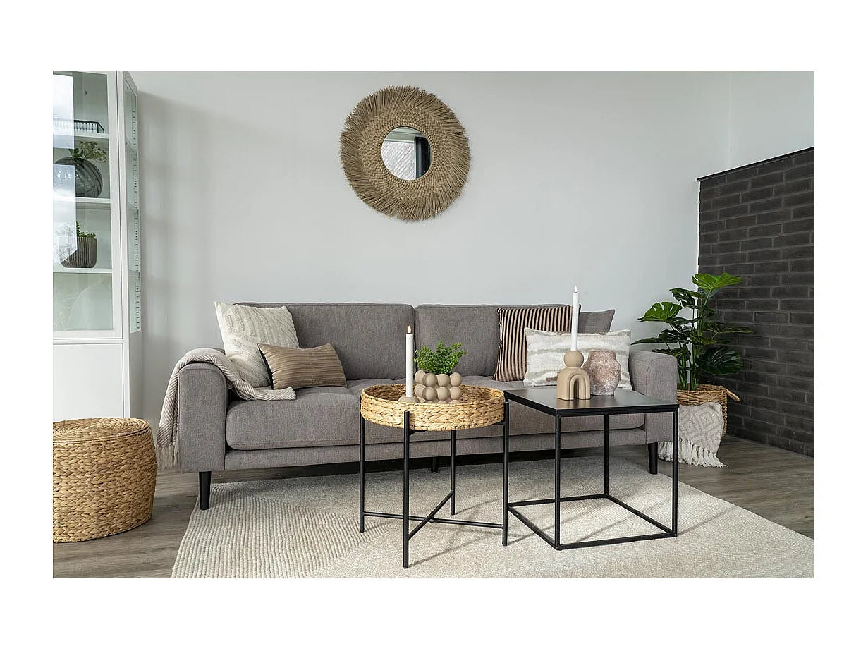 Bout de canapé d'angle rond beige naturel – VANNES