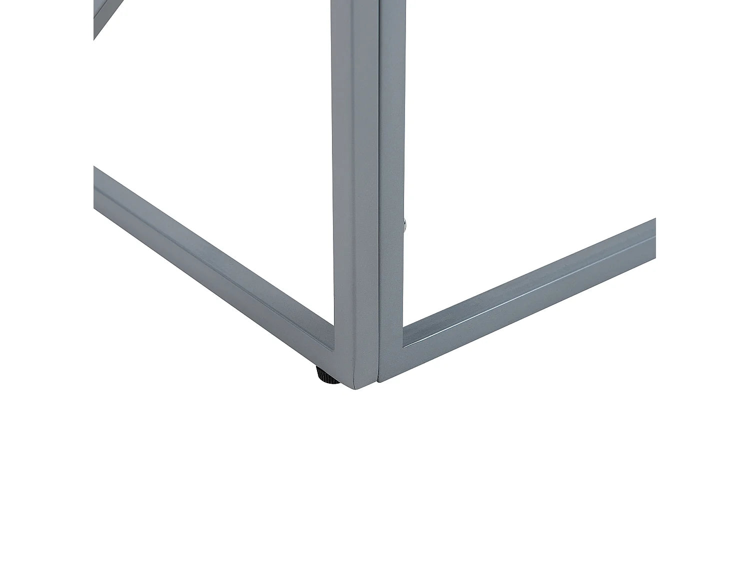 Bout de canapé cube en verre argenté – ASTER
