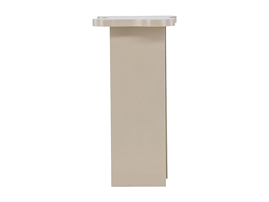 Bout de canapé d'angle design beige – MOLDE