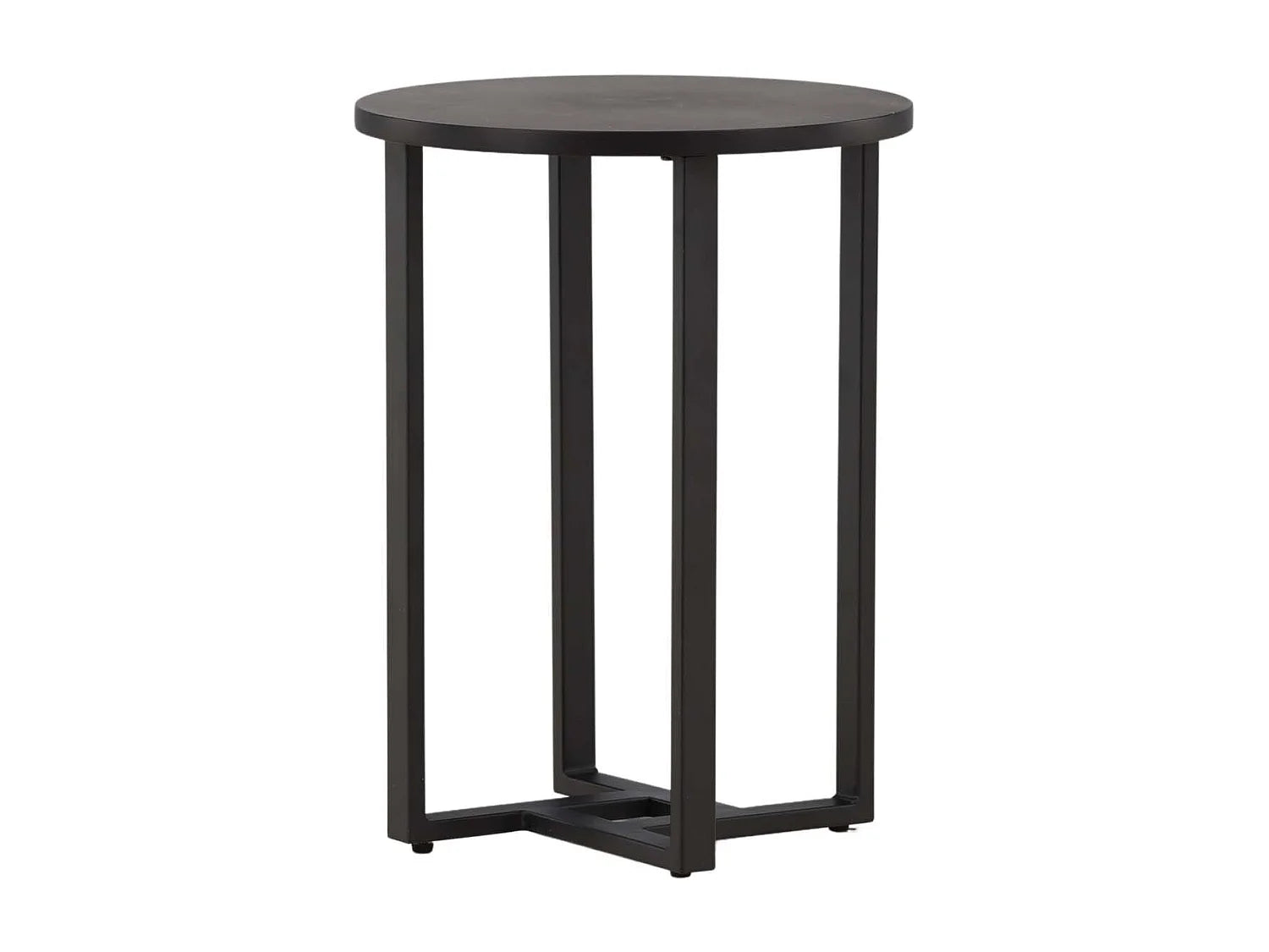 Bout de canapé carré noir élégant – ONYX