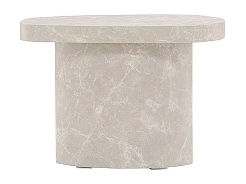 Bout de canapé d'angle organique gris clair – NORDA