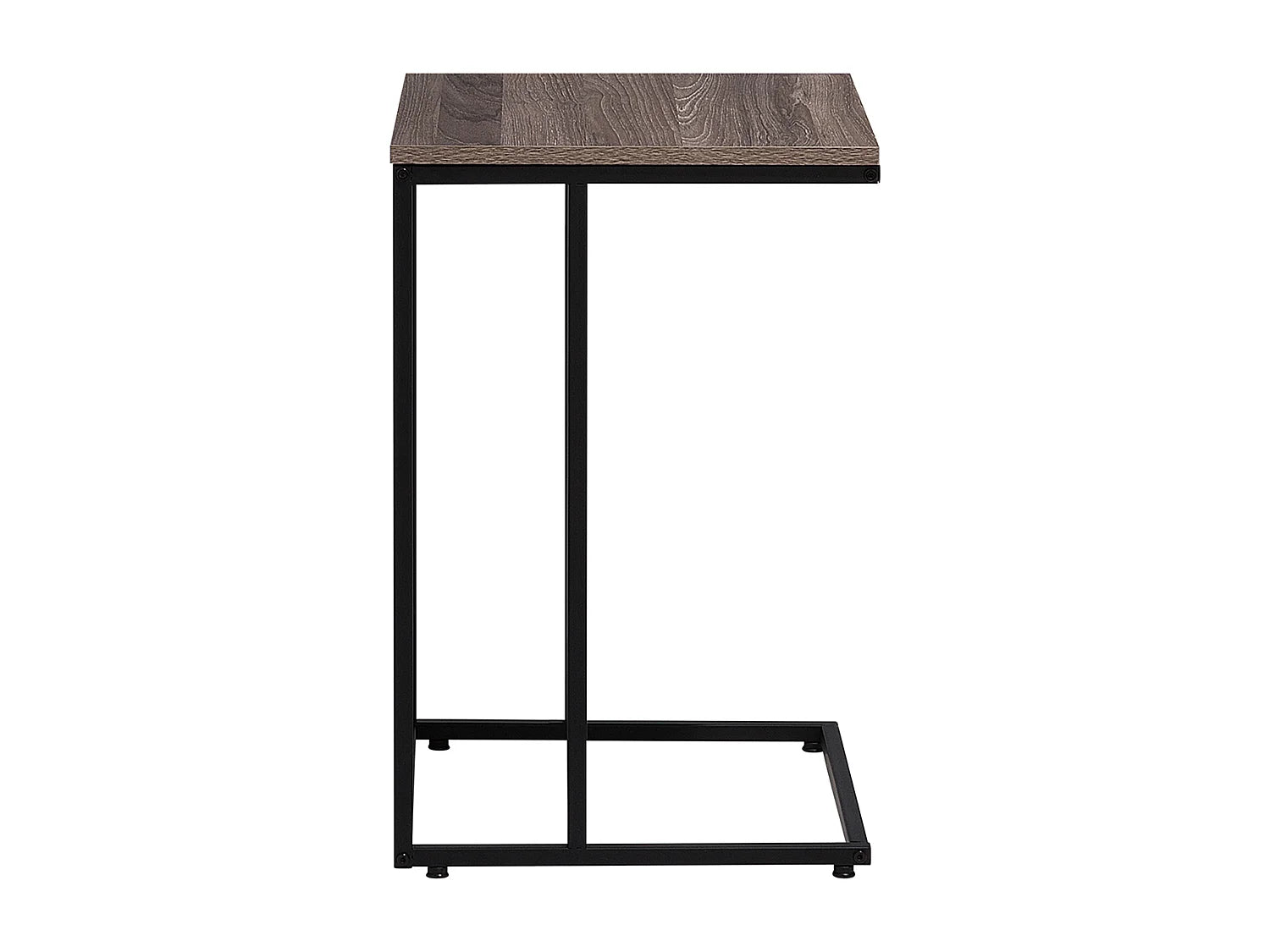 Bout de canapé en U design industriel marron – TROY
