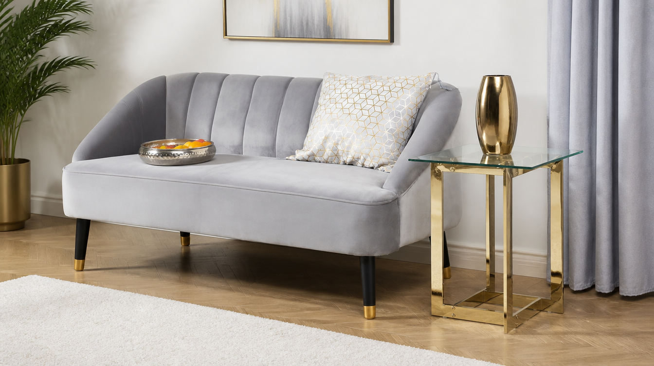 Bout de canapé design italien élégant – table d'appoint italienne pour salon luxueux