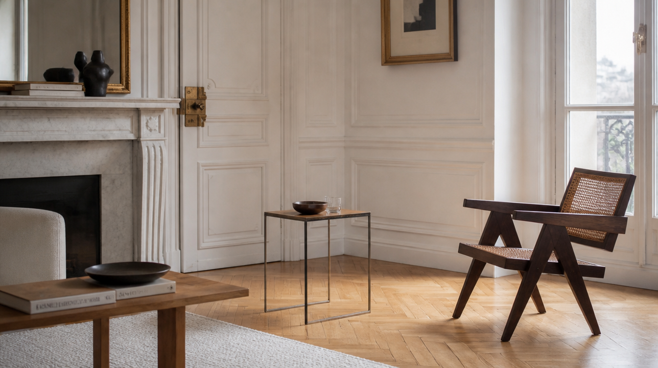 Bout de canapé minimaliste épuré – table d'appoint simple pour salon zen