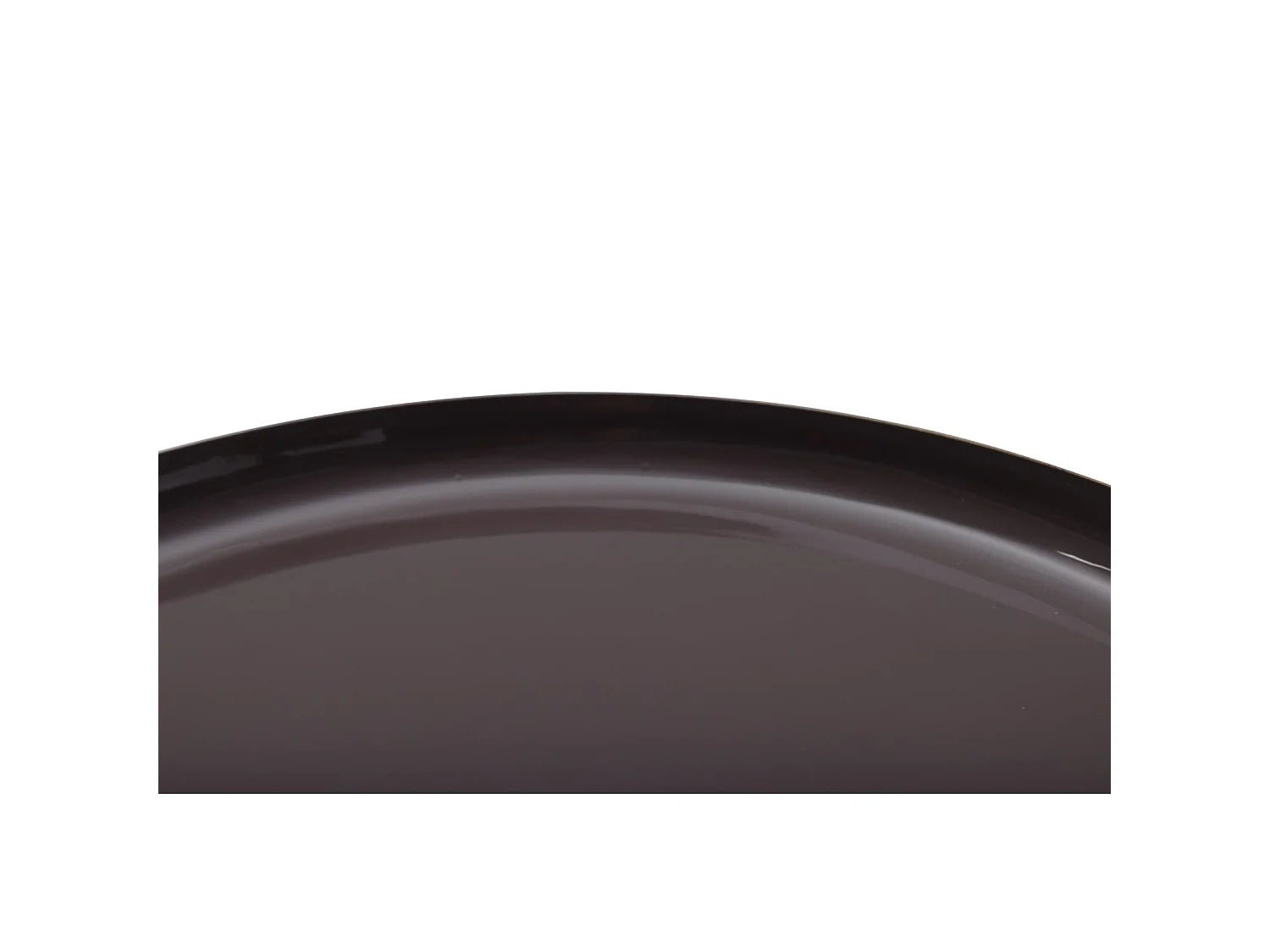Bout de canapé rond Art déco en métal marron – GATSBI