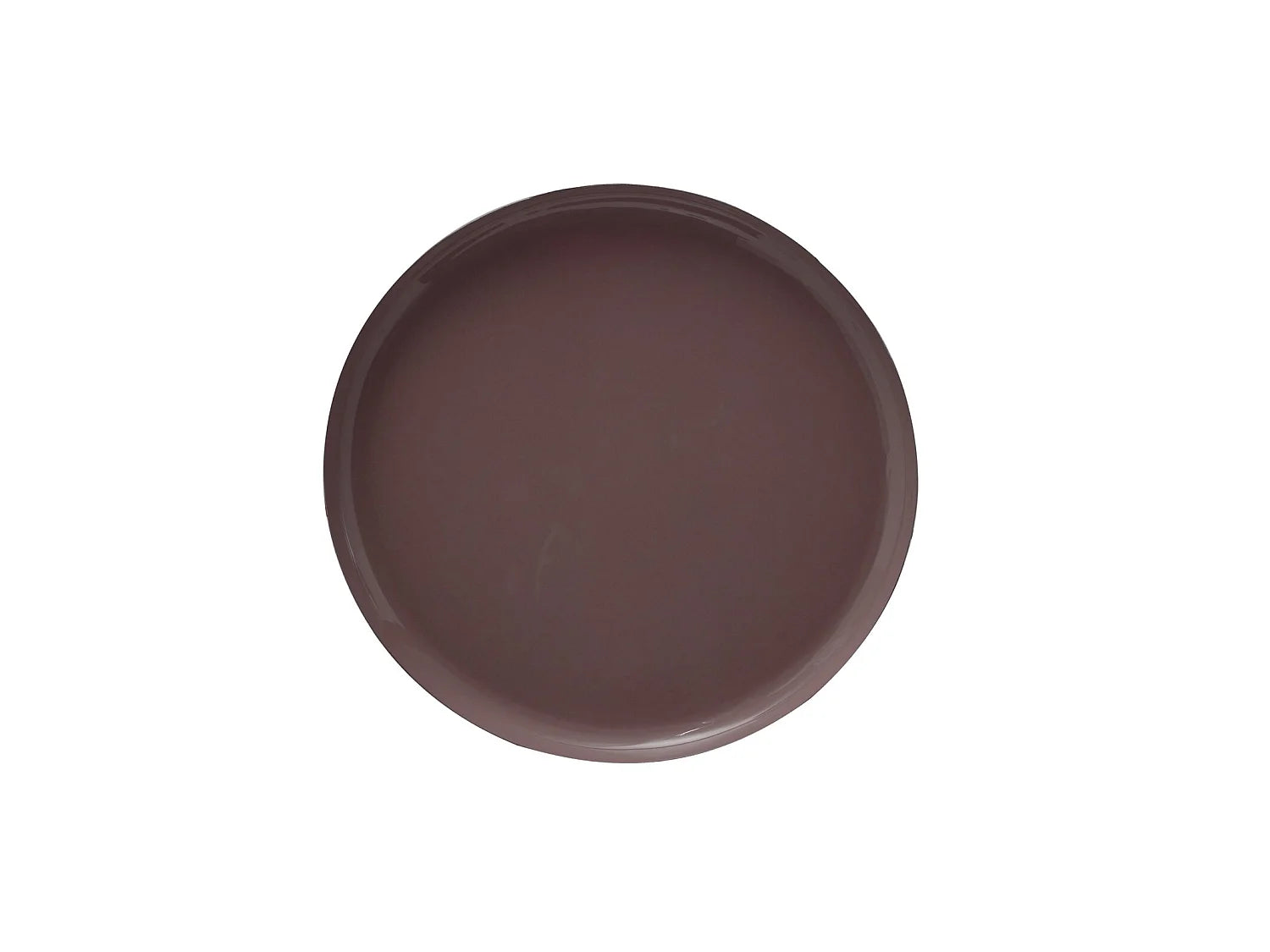 Bout de canapé rond Art déco en métal marron – GATSBI