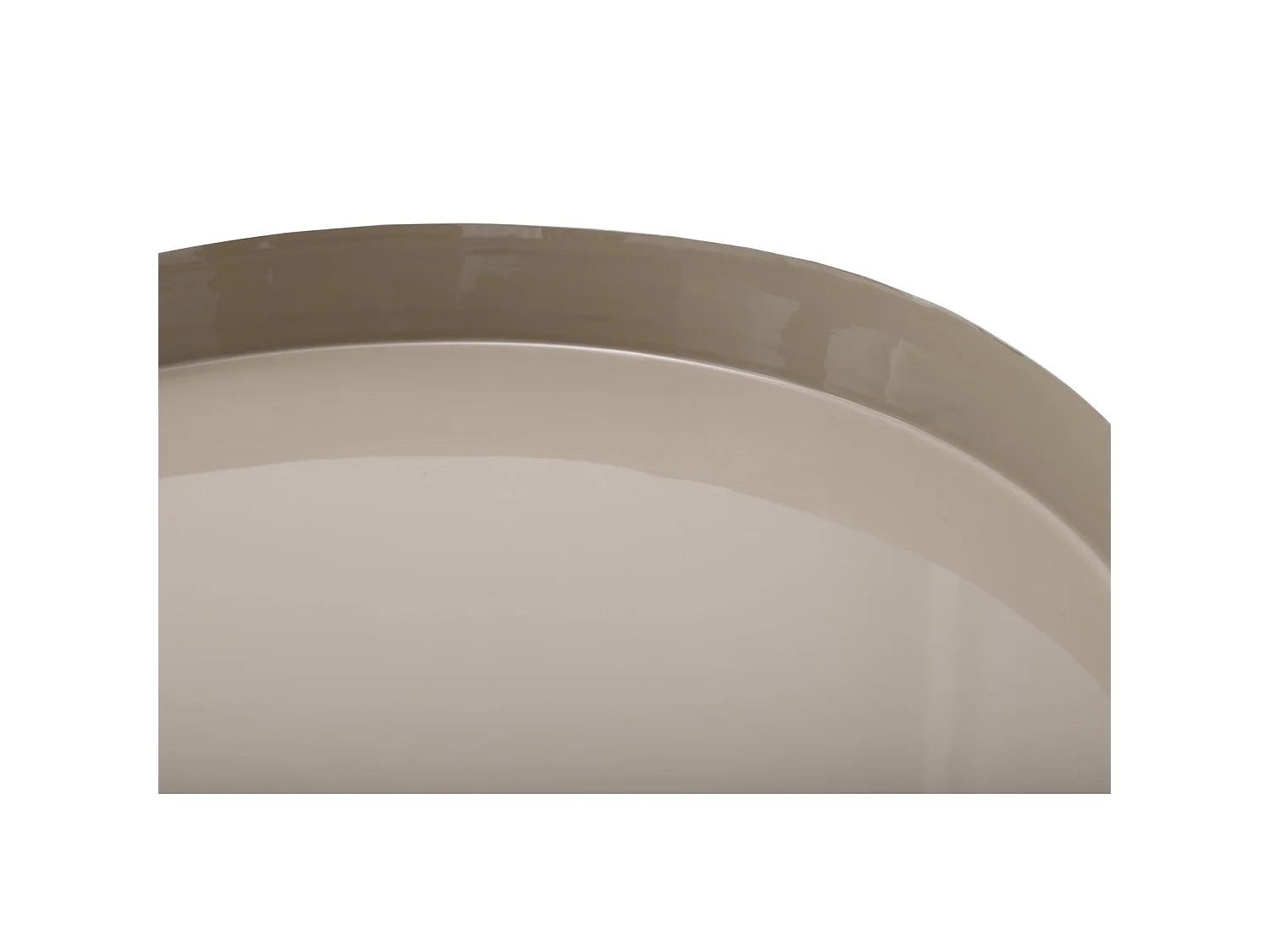 Bout de canapé rond en métal argenté rétro – MORWEN