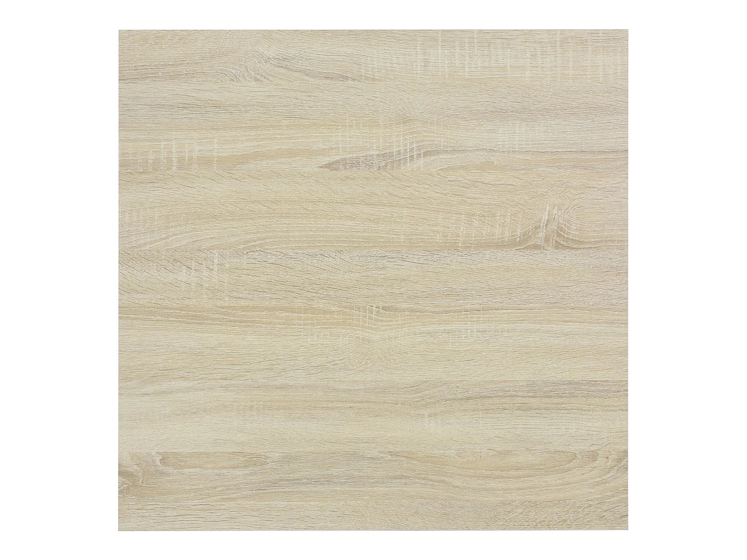 Bout de canapé carré bois chêne pieds métal blanc – NORVEK