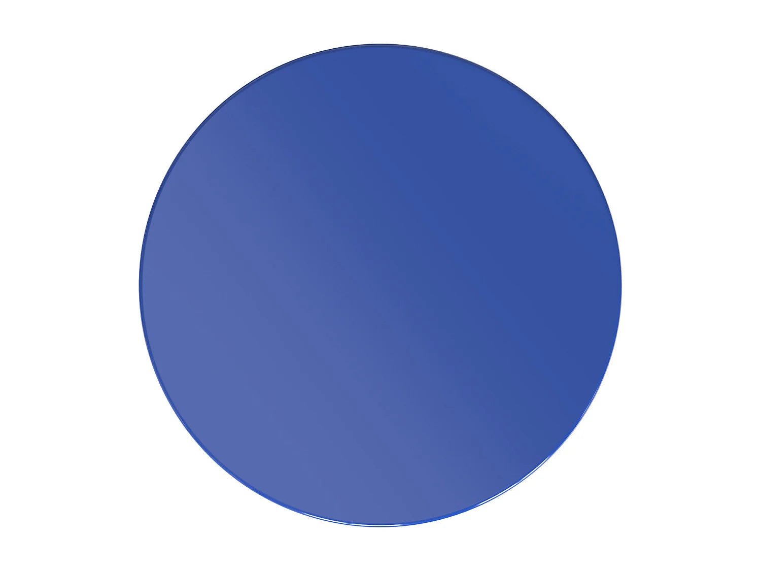 Bout de canapé en métal bleu brillant – ZAFFRE