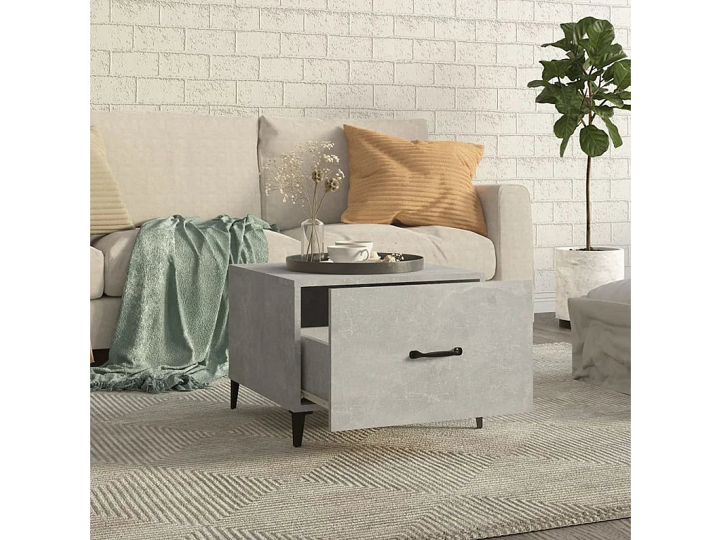 Bout de canapé métal gris béton lot de 2 – BETVRAN