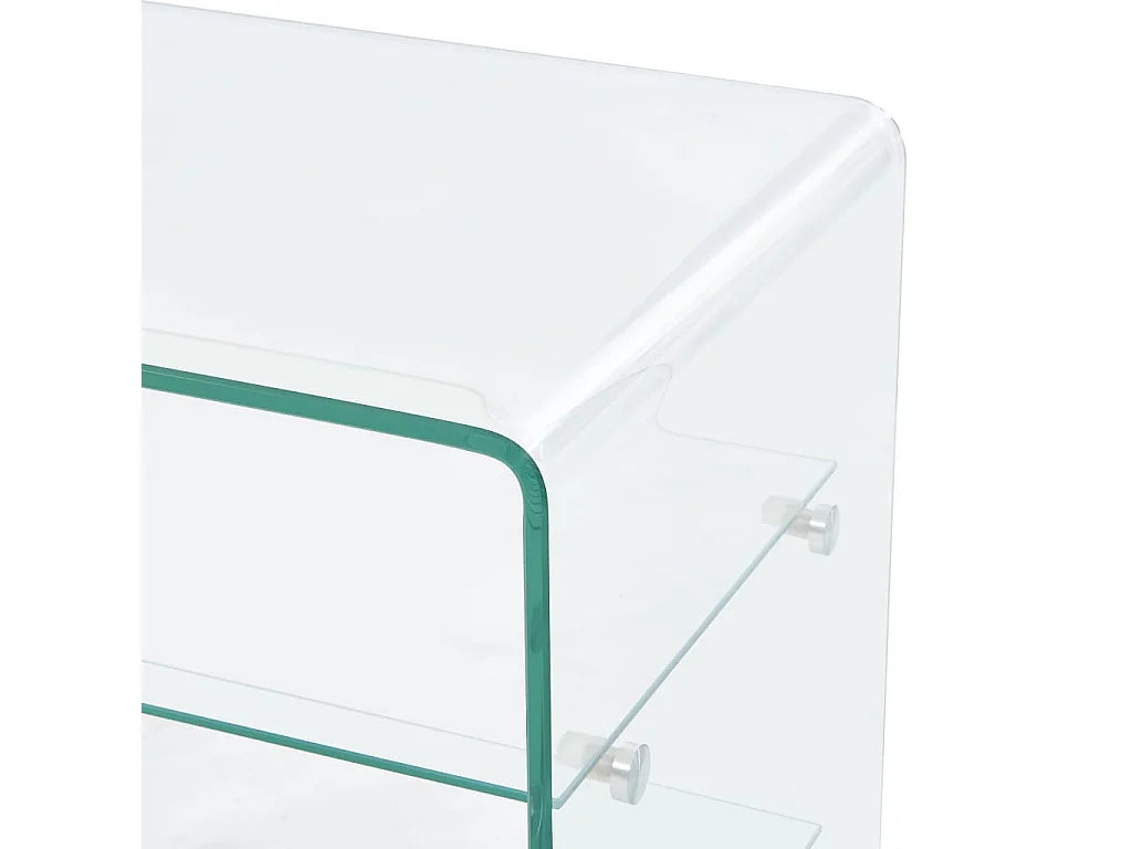Bout de canapé en verre trempé transparent – CRISTÉO