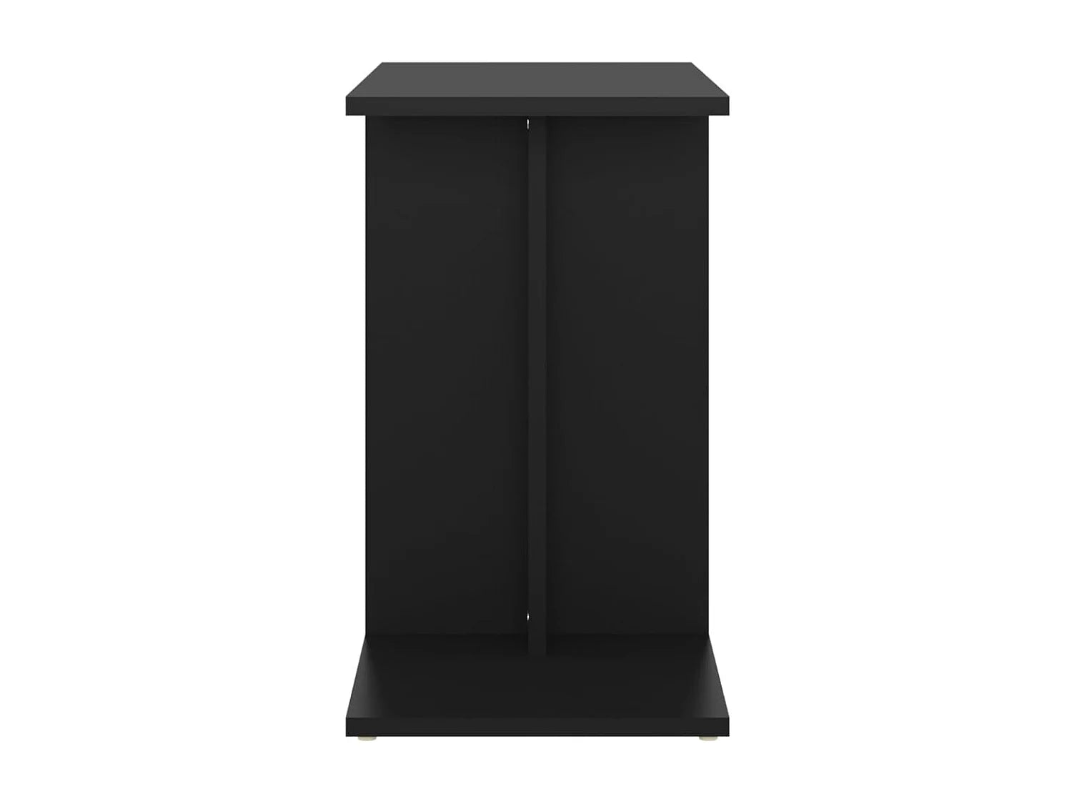 Bout de canapé noir en bois réversible – ONYXA