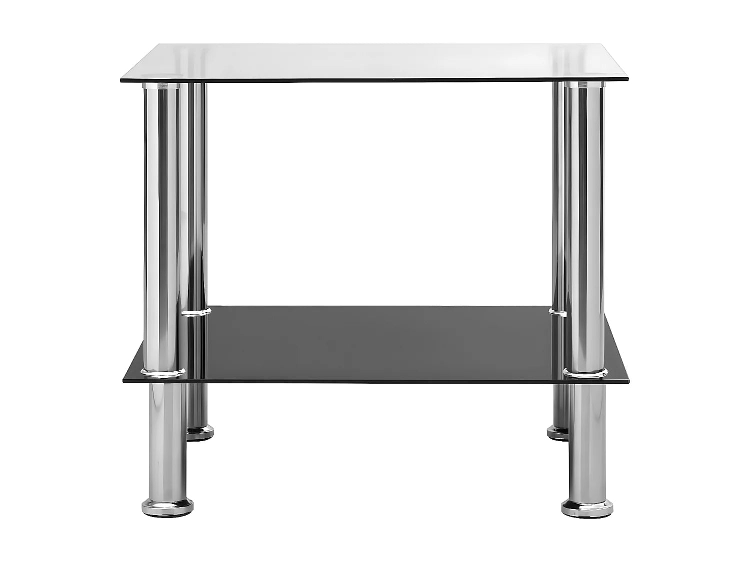Bout de canapé en verre trempé transparent – LIORA