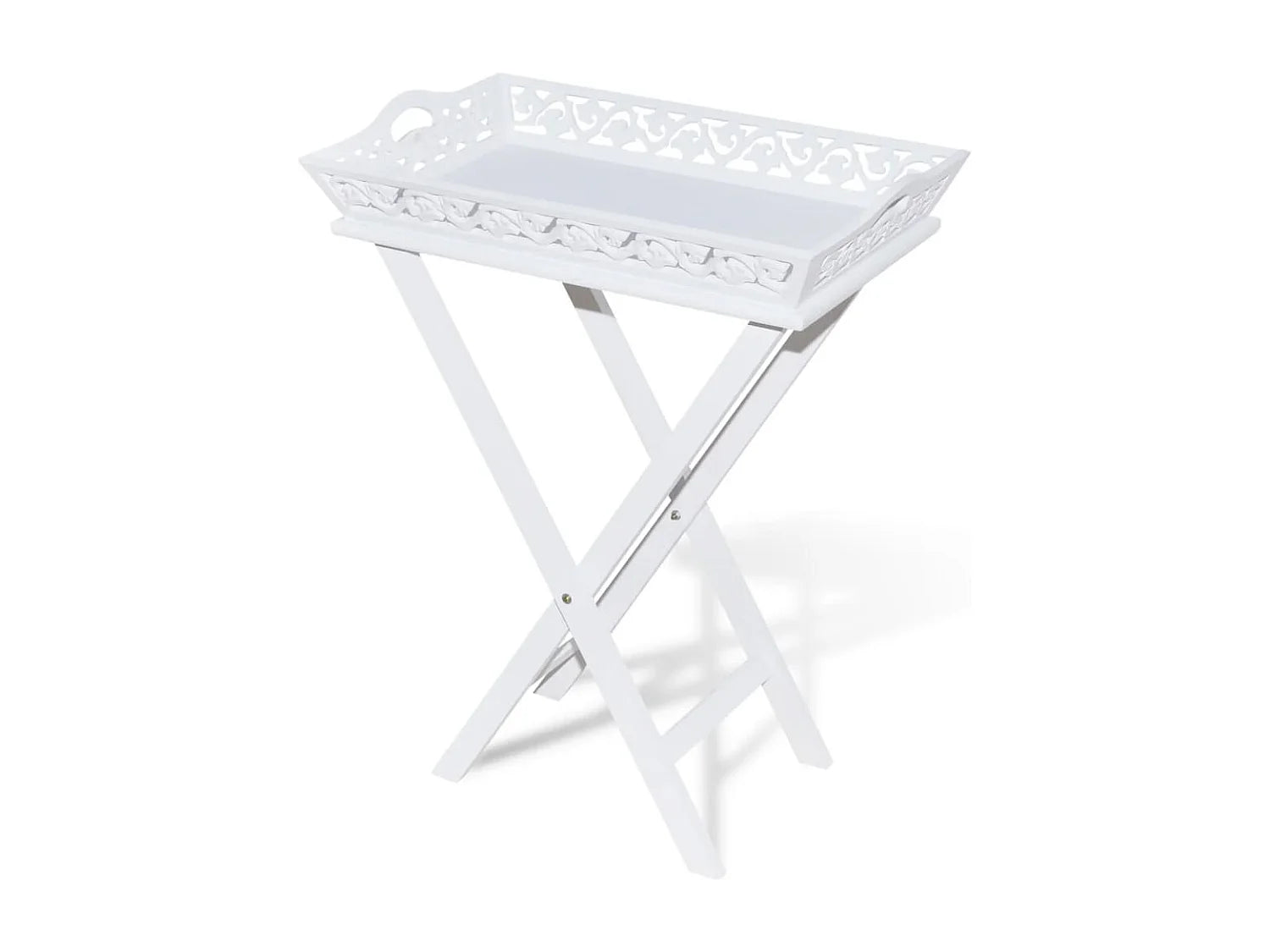 Bout de canapé haut en bois blanc – CALANQUE