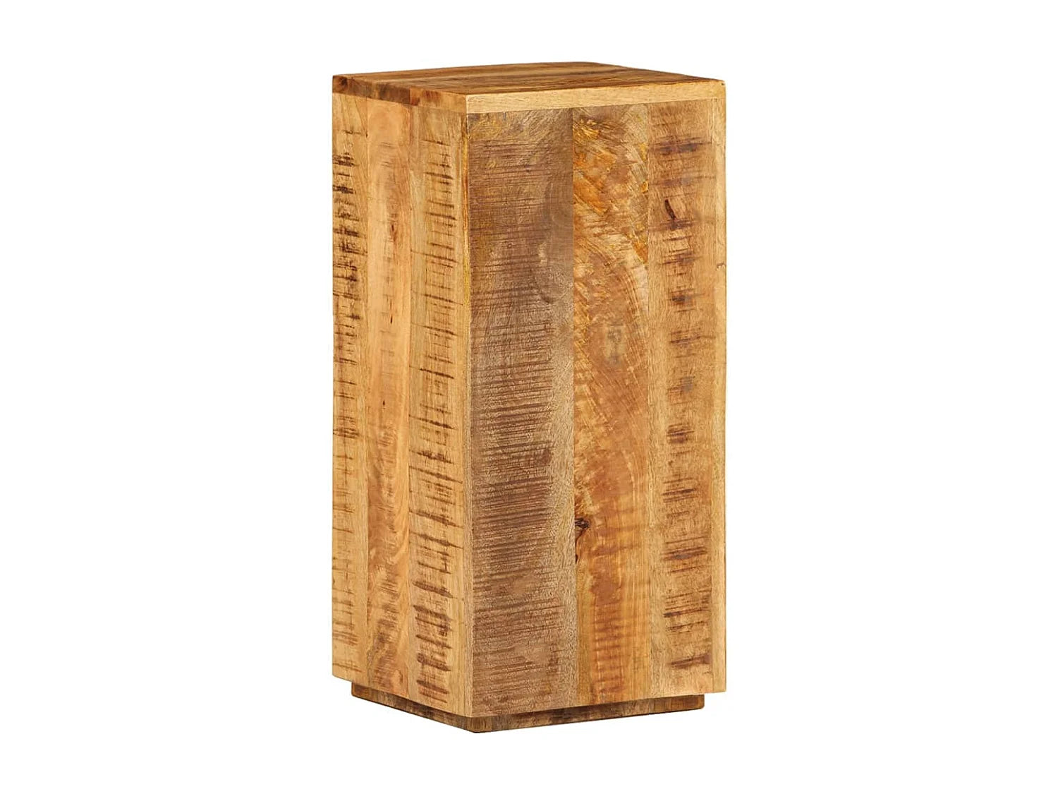 Bout de canapé manguier massif lot de 2 marron – DASTAN