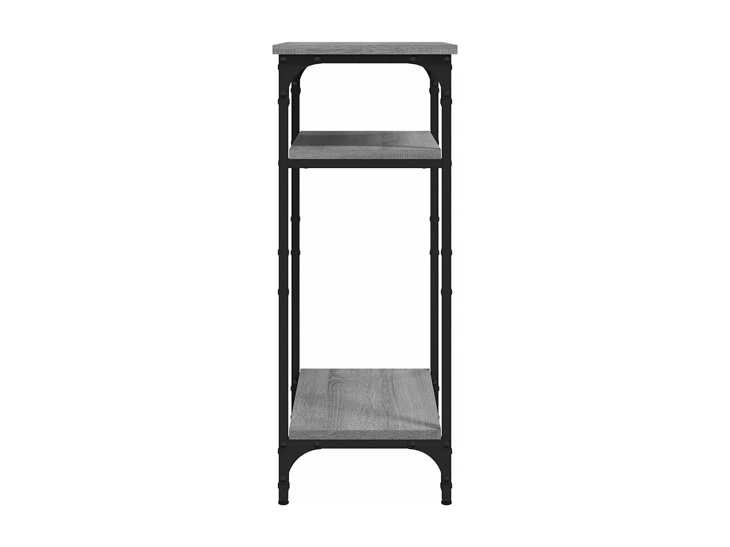Bout de canapé en bois gris avec rangement – HALDEN