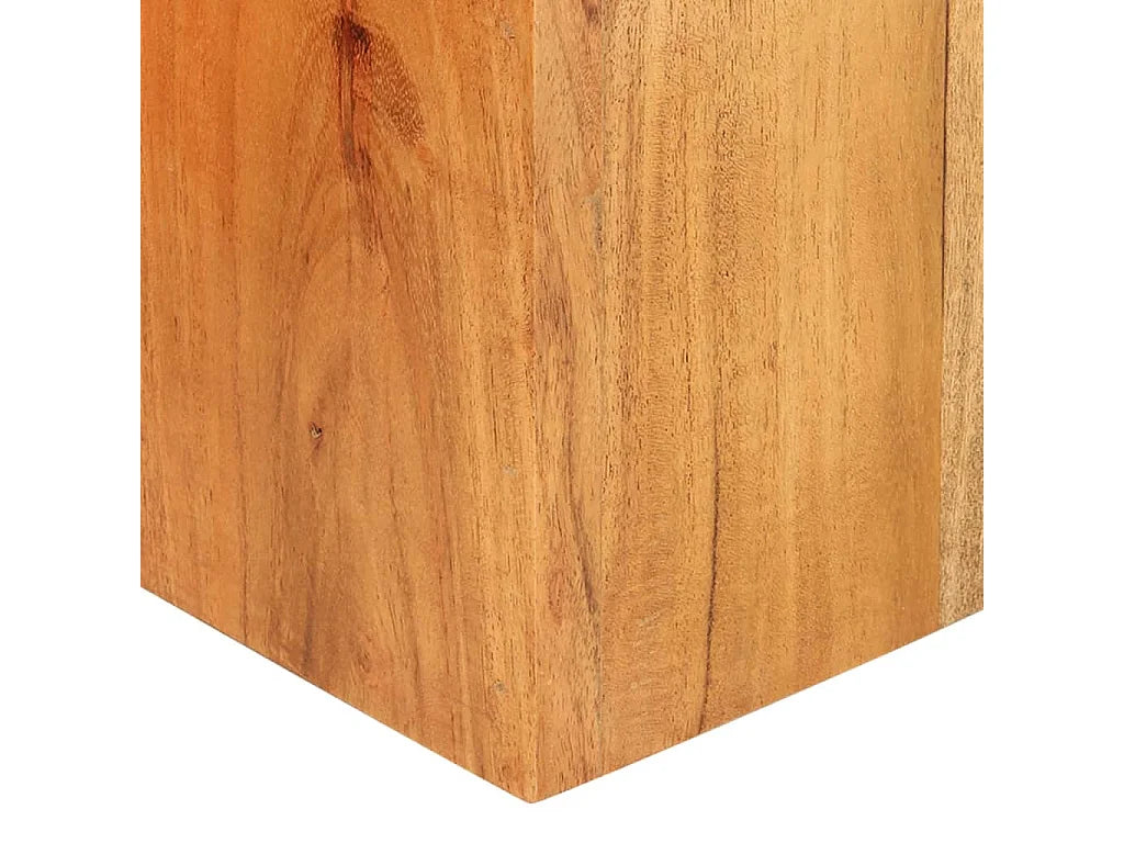 Bout de canapé acacia massif lot de 2 marron – ASHWAN