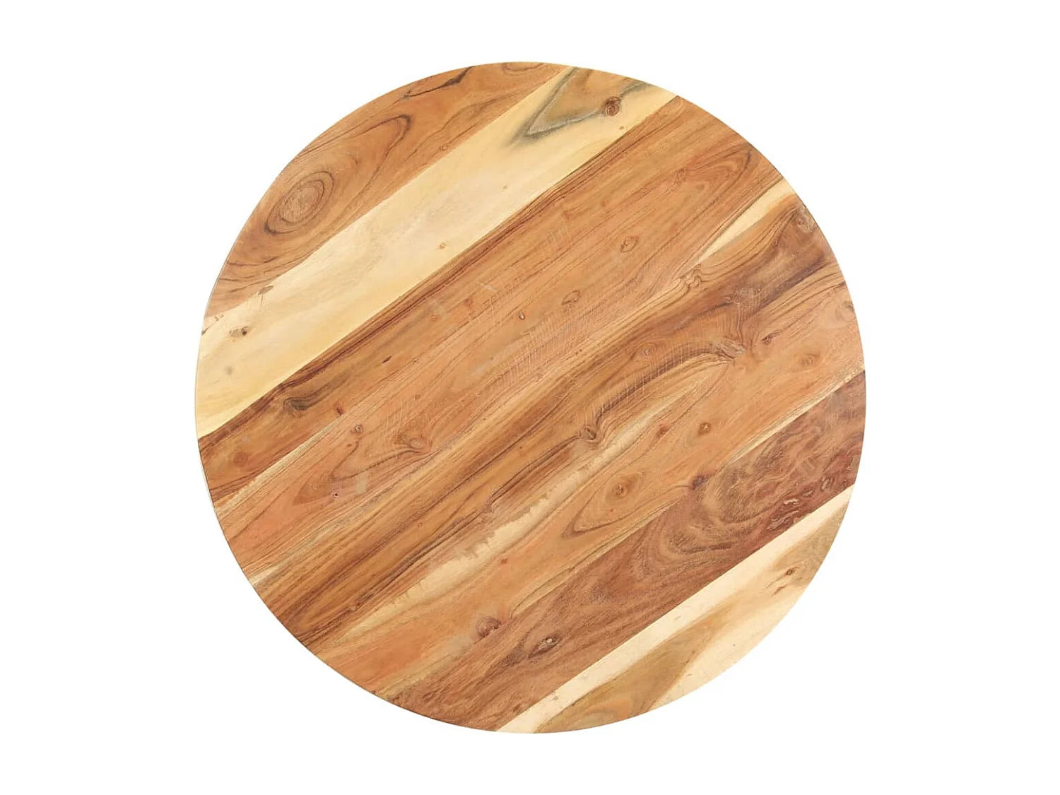 Bout de canapé carré en acacia massif marron – ACALI